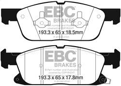 EBC Brakes - EBC Brakes DP23072 Greenstuff 2000 Series Sport Brake Pads - Image 1