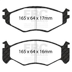 EBC Brakes - EBC Brakes DP41250R Yellowstuff Street And Track Brake Pads - Image 1