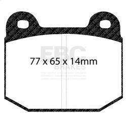 EBC Brakes - EBC Brakes DP4197/2R Yellowstuff Street And Track Brake Pads - Image 1