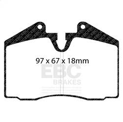 EBC Brakes - EBC Brakes DP4612R Yellowstuff Street And Track Brake Pads - Image 1