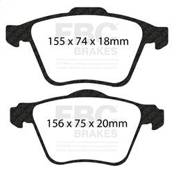 EBC Brakes - EBC Brakes DP41914R Yellowstuff Street And Track Brake Pads - Image 1