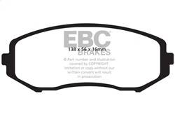 EBC Brakes - EBC Brakes UD1188 Ultimax OEM Replacement Brake Pads - Image 1