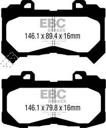 EBC Brakes - EBC Brakes UD1802 Ultimax OEM Replacement Brake Pads - Image 1