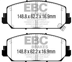 EBC Brakes - EBC Brakes DP33049C Redstuff Ceramic Low Dust Brake Pads - Image 1