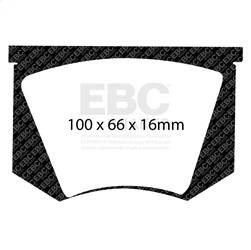 EBC Brakes - EBC Brakes DP3100C Redstuff Ceramic Low Dust Brake Pads - Image 1