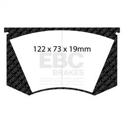 EBC Brakes - EBC Brakes DP3223C Redstuff Ceramic Low Dust Brake Pads - Image 1