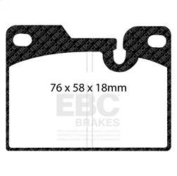 EBC Brakes - EBC Brakes DP3346C Redstuff Ceramic Low Dust Brake Pads - Image 1