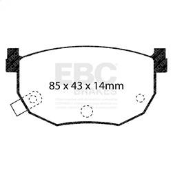 EBC Brakes - EBC Brakes DP3528C Redstuff Ceramic Low Dust Brake Pads - Image 1