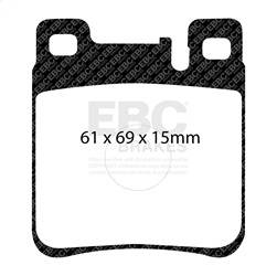 EBC Brakes - EBC Brakes DP3887C Redstuff Ceramic Low Dust Brake Pads - Image 1