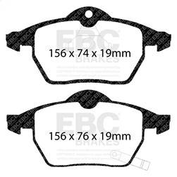 EBC Brakes - EBC Brakes DP21443 Greenstuff 2000 Series Sport Brake Pads - Image 1