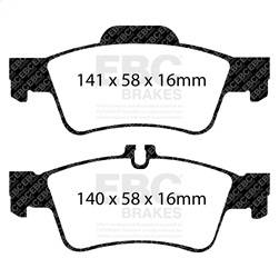 EBC Brakes - EBC Brakes DP21491 Greenstuff 2000 Series Sport Brake Pads - Image 1