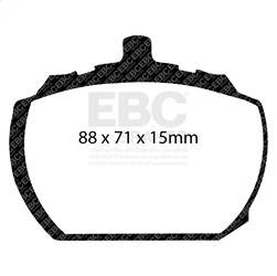 EBC Brakes - EBC Brakes DP2240 Greenstuff 2000 Series Sport Brake Pads - Image 1