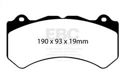 EBC Brakes - EBC Brakes DP51983NDX Bluestuff NDX Full Race Brake Pads - Image 1