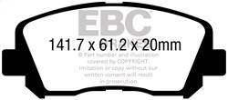 EBC Brakes - EBC Brakes DP63029 6000 Series Greenstuff Truck/SUV Brakes Disc Pads - Image 1