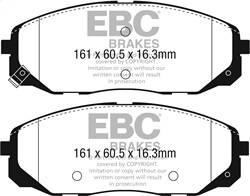 EBC Brakes - EBC Brakes DP43061R Yellowstuff Street And Track Brake Pads - Image 1