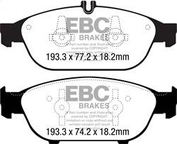 EBC Brakes - EBC Brakes DP42169R Yellowstuff Street And Track Brake Pads - Image 1