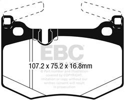 EBC Brakes - EBC Brakes DP42261R Yellowstuff Street And Track Brake Pads - Image 1