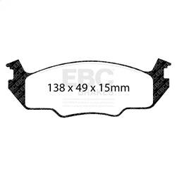 EBC Brakes - EBC Brakes UD158 Ultimax OEM Replacement Brake Pads - Image 1