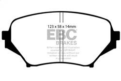 EBC Brakes - EBC Brakes UD1179 Ultimax OEM Replacement Brake Pads - Image 1