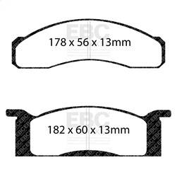 EBC Brakes - EBC Brakes UD034 Ultimax OEM Replacement Brake Pads - Image 1