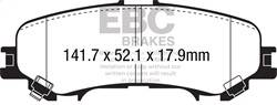 EBC Brakes - EBC Brakes UD2032 Ultimax OEM Replacement Brake Pads - Image 1