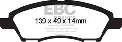 EBC Brakes - EBC Brakes UD1592 Ultimax OEM Replacement Brake Pads - Image 1