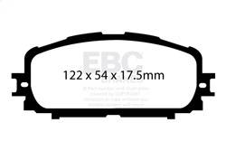 EBC Brakes - EBC Brakes UD1628 Ultimax OEM Replacement Brake Pads - Image 1