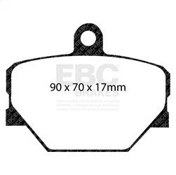 EBC Brakes - EBC Brakes DP31287C Redstuff Ceramic Low Dust Brake Pads - Image 1