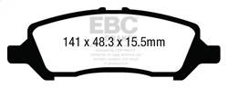 EBC Brakes - EBC Brakes DP33009C Redstuff Ceramic Low Dust Brake Pads - Image 1