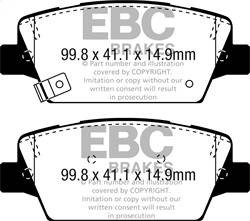 EBC Brakes - EBC Brakes DP33086C Redstuff Ceramic Low Dust Brake Pads - Image 1