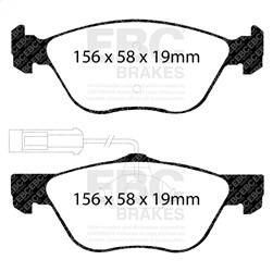 EBC Brakes - EBC Brakes DP21061 Greenstuff 2000 Series Sport Brake Pads - Image 1