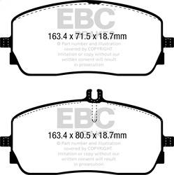 EBC Brakes - EBC Brakes DP42390R Yellowstuff Street And Track Brake Pads - Image 1