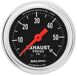 AutoMeter - AutoMeter 2415 Traditional Chrome Mechanical Exhaust Pressure Gauge - Image 1