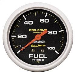 AutoMeter - AutoMeter 5412 Pro-Comp Liquid-Filled Mechanical Fuel Pressure Gauge - Image 1