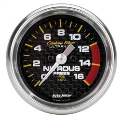 AutoMeter - AutoMeter 4774 Carbon Fiber Electric Nitrous Pressure Gauge - Image 1