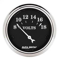 AutoMeter - AutoMeter 1791 Old Tyme Black Voltmeter Gauge - Image 1