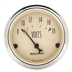 AutoMeter - AutoMeter 1891 Antique Beige Voltmeter Gauge - Image 1