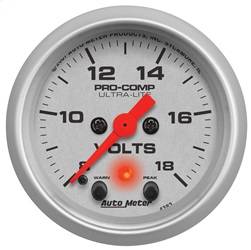 AutoMeter - AutoMeter 4383 Ultra-Lite Electric Voltmeter Gauge - Image 1