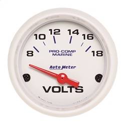 AutoMeter - AutoMeter 200756 Marine Electric Voltmeter Gauge - Image 1