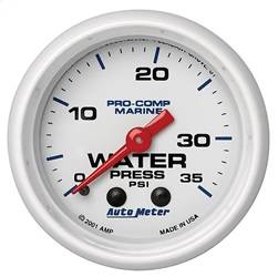 AutoMeter - AutoMeter 200772 Marine Mechanical Water Pressure Gauge - Image 1