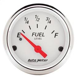 AutoMeter - AutoMeter 1317 Arctic White Fuel Level Gauge - Image 1