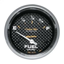 AutoMeter - AutoMeter 4814 Carbon Fiber Electric Fuel Level Gauge - Image 1