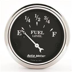 AutoMeter - AutoMeter 1715 Old Tyme Black Fuel Level Gauge - Image 1