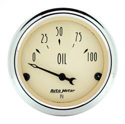 AutoMeter - AutoMeter 1827 Antique Beige Oil Pressure Gauge - Image 1