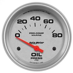 AutoMeter - AutoMeter 200747-33 Marine Electric Oil Pressure Gauge - Image 1