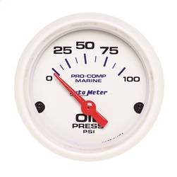 AutoMeter - AutoMeter 200758 Marine Electric Oil Pressure Gauge - Image 1