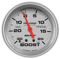 AutoMeter - AutoMeter 4401 Ultra-Lite Mechanical Boost/Vacuum Gauge - Image 1