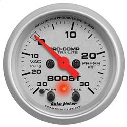 AutoMeter - AutoMeter 4377 Ultra-Lite Electric Boost/Vacuum Gauge - Image 1