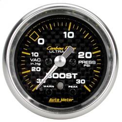 AutoMeter - AutoMeter 4777 Carbon Fiber Electric Boost/Vacuum Gauge - Image 1