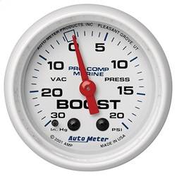 AutoMeter - AutoMeter 200774 Marine Mechanical Vacuum/Boost Gauge - Image 1